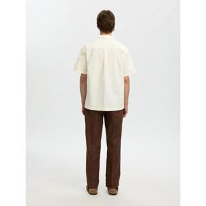 Selected Homme Relaxed Fit Broderie Short Sleeve Shirt